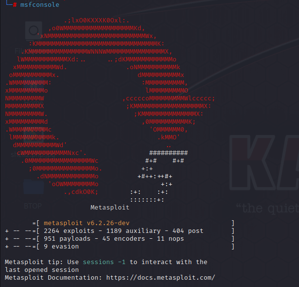 msfconsole